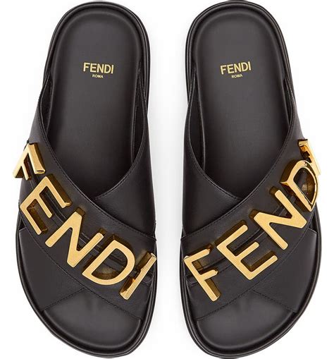 fendi women slides|fendi slides nordstrom.